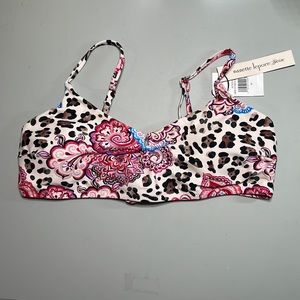 Nanette LePore Swim Azalea Adjustable Bikini Top. Suze 10. NWT